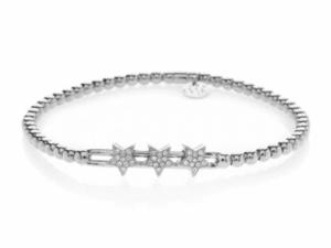 Hulchi Belluni - Tresore Bracelet - White Gold Stars