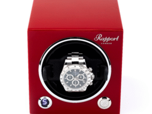 Rapport London- Evo Cube Watch Winder Crimson Red- EVO23