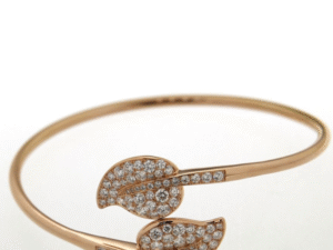 Hulchi Belluni - 2 Diamonds Leaves Bracelet