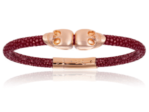 Double Bone- Double Skull Bracelet- DB2K00PRW