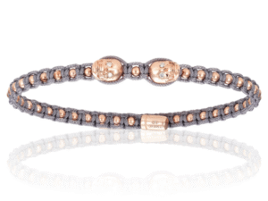Double Bone- Diamond Skull Bracelet- DBMNK00PG